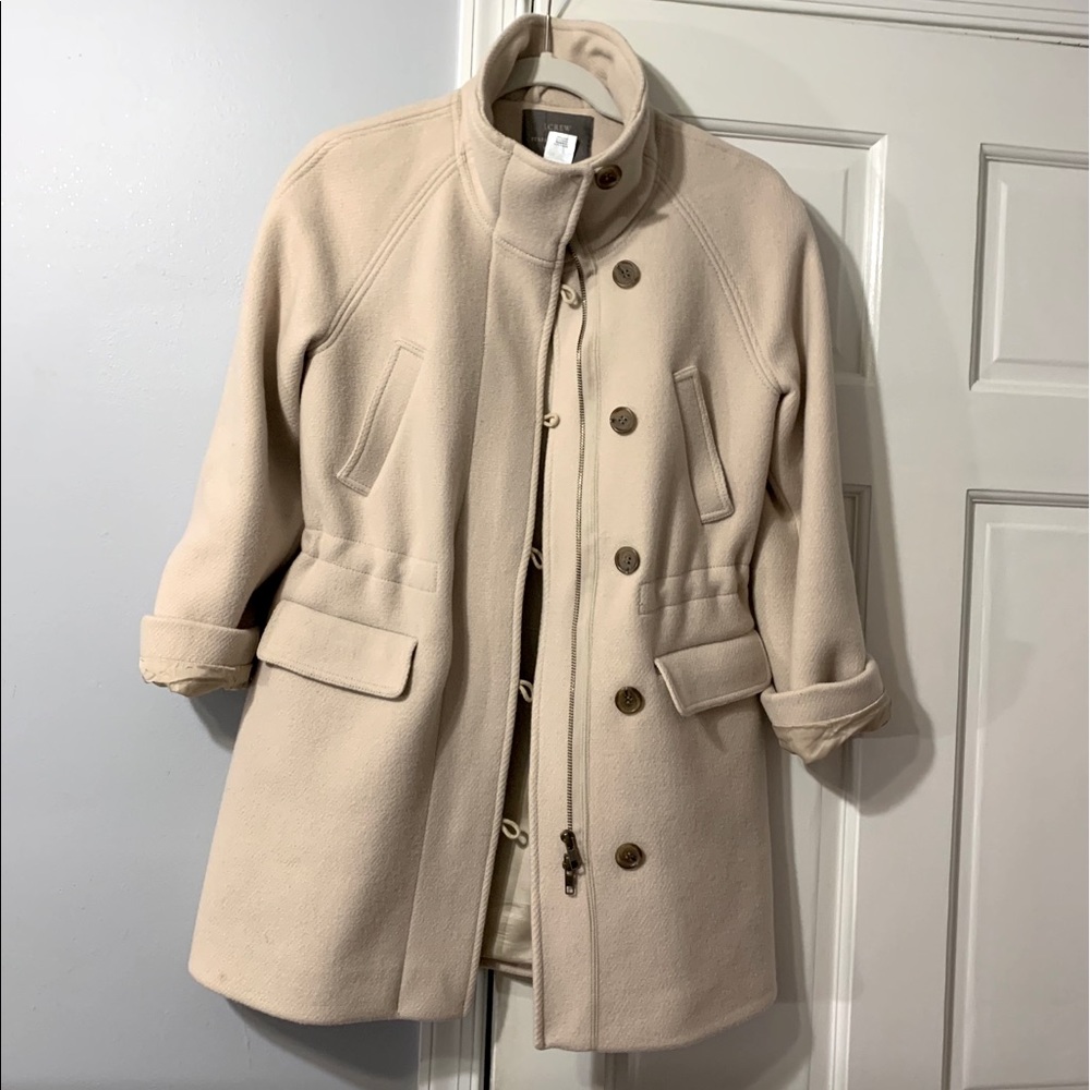 Vintage J. Crew Stadium Cloth Shapeless Pea Coat